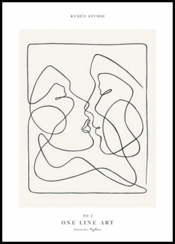 One Line Art No 2 Plakat