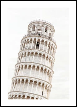 Det Skæve Tårn I Pisa Plakat