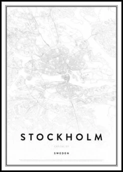 Stockholm Kort Plakat