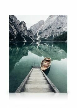 Boat In The Lake Poster