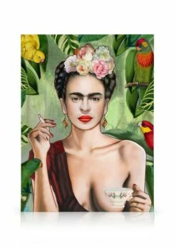 Frida Con Amigos Lærred