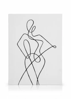Line Art Figure No2 Lærred