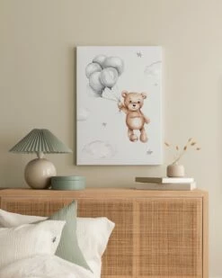 Teddy Med Balloner Lærred -POSTERSTORE Salg canps51091 5 3 15144 7229 13135 36347 95195 10512