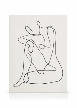 One Line Art No 3 Lærred