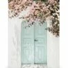 Lyserød Blomster Dør Lærred -POSTERSTORE Salg canps51617 5 1
