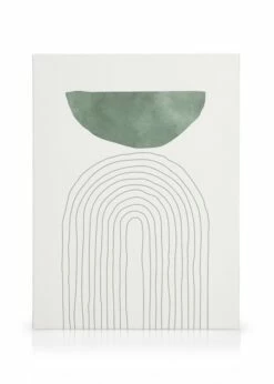 Green Arch Illustration No1 Lærred
