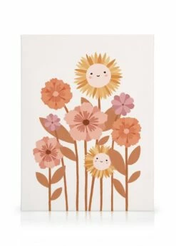 Glade Blomster Lærred