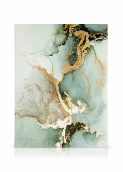 Abstract Green Marble No2 Lærred