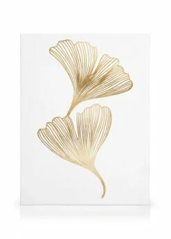 Guld Ginkgo Lærred