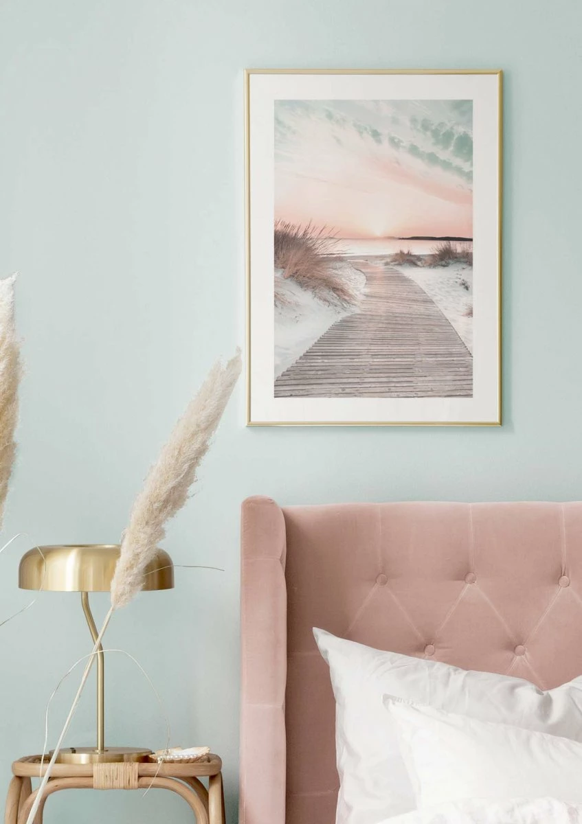 Solnedgangsstien På Stranden Plakat 5 Solnedgangsstien På Stranden Plakat - Billede 3