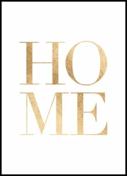 Gold Home Plakat