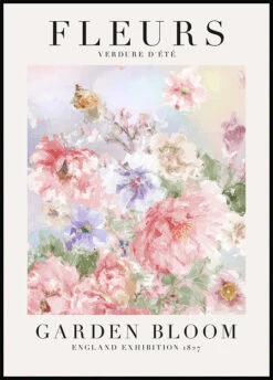 Plakat Med Blomster I Haven