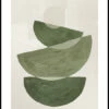 Green Graphic Shapes No2 Plakat -POSTERSTORE Salg ps52914 8greengraphicshapesno250x70